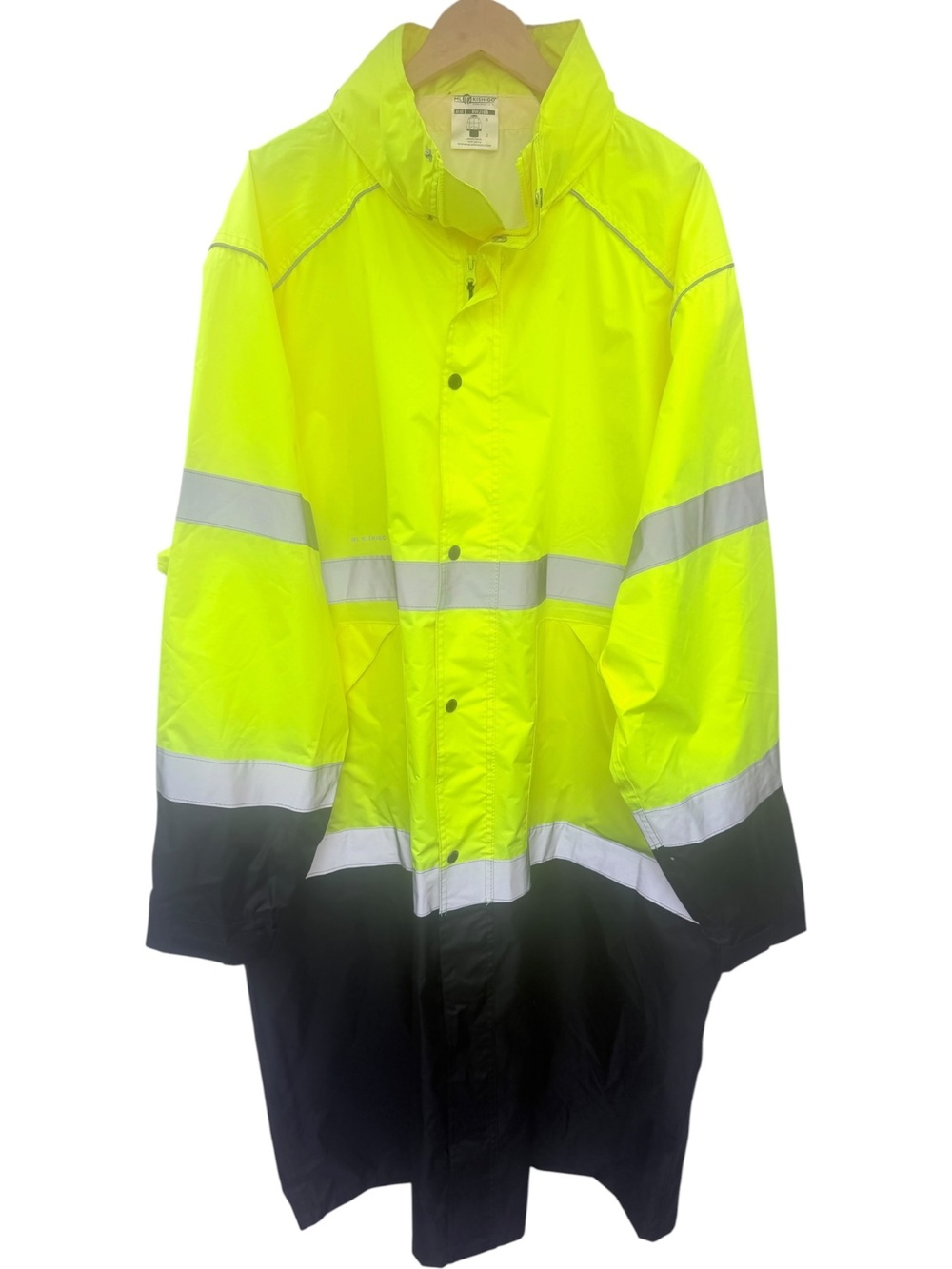 ML Kishigo Coat Men's 4XL Yellow Navy RWJ108 Premium Brilliant 4X 5X